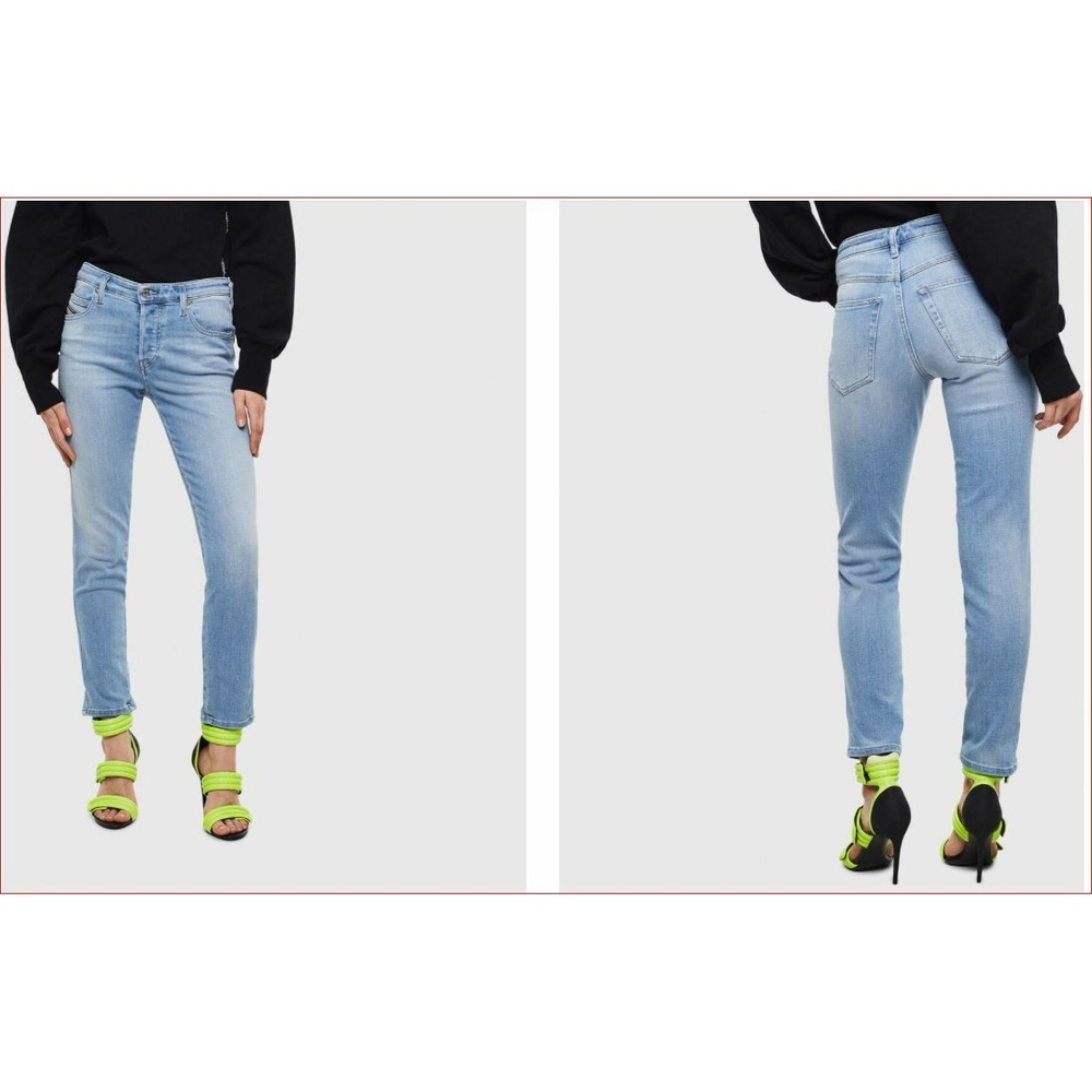 Diesel women jeans 00S7LY084PR Babhila slim skinny reg waist W26 L32 $228